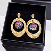 Persia Earrings Bordeaux