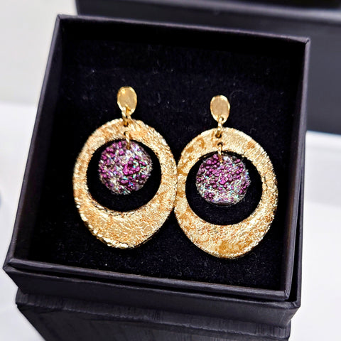 Persia Earrings Bordeaux