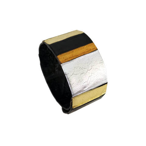 Bracelet Diagonal Black Gold &amp; Copper