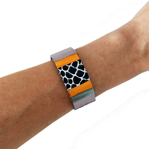 Armbånd Black Snake Orange
