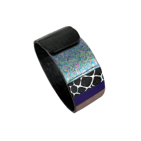 Bracelet Purple &amp; Black Snake Print