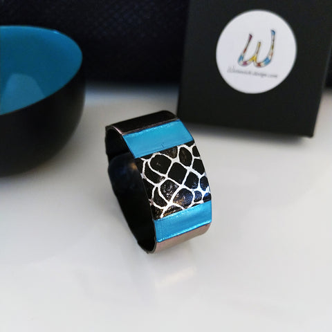 Armbånd Black Snake Blå