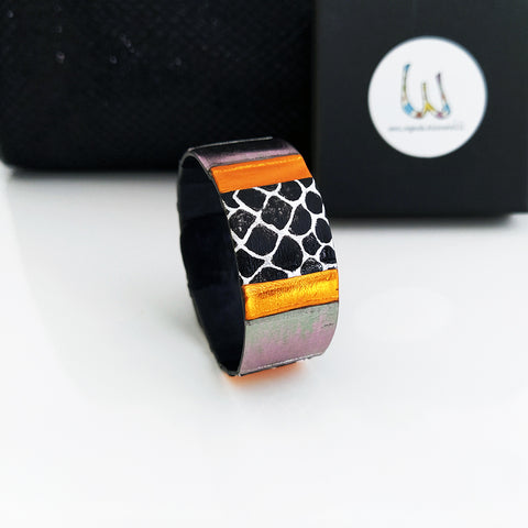 Armbånd Black Snake Orange