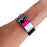 Armbånd Black Snake Pink