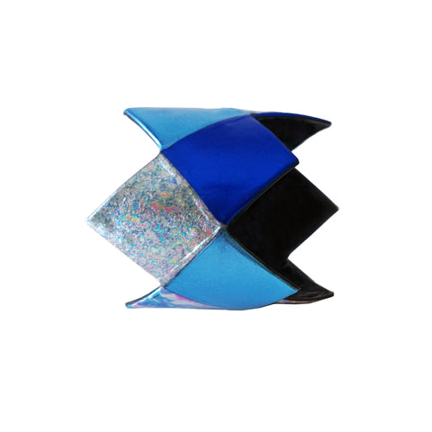 Armbånd Harlekin Bracelet Blue/Black/Silver