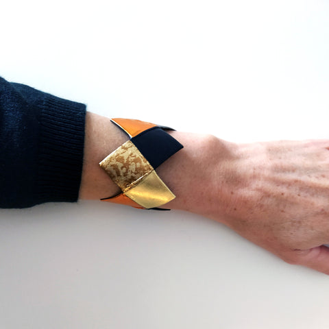 Armbånd Harlekin Bracelet Gold/Black