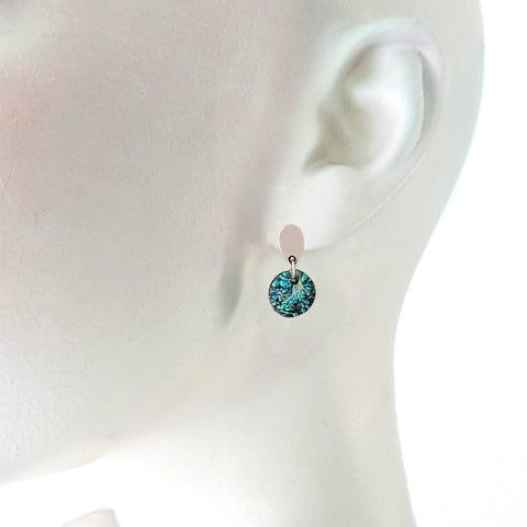 Øreringe Simple Luxury Turquoise Circle