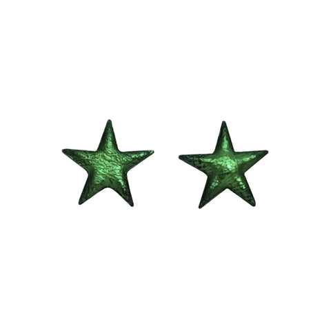 Øreringe Stjerner Mørkegrøn