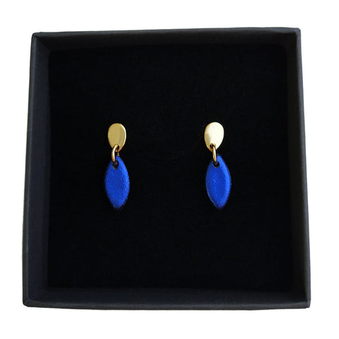 Øreringe Simple Luxury Royal Blue